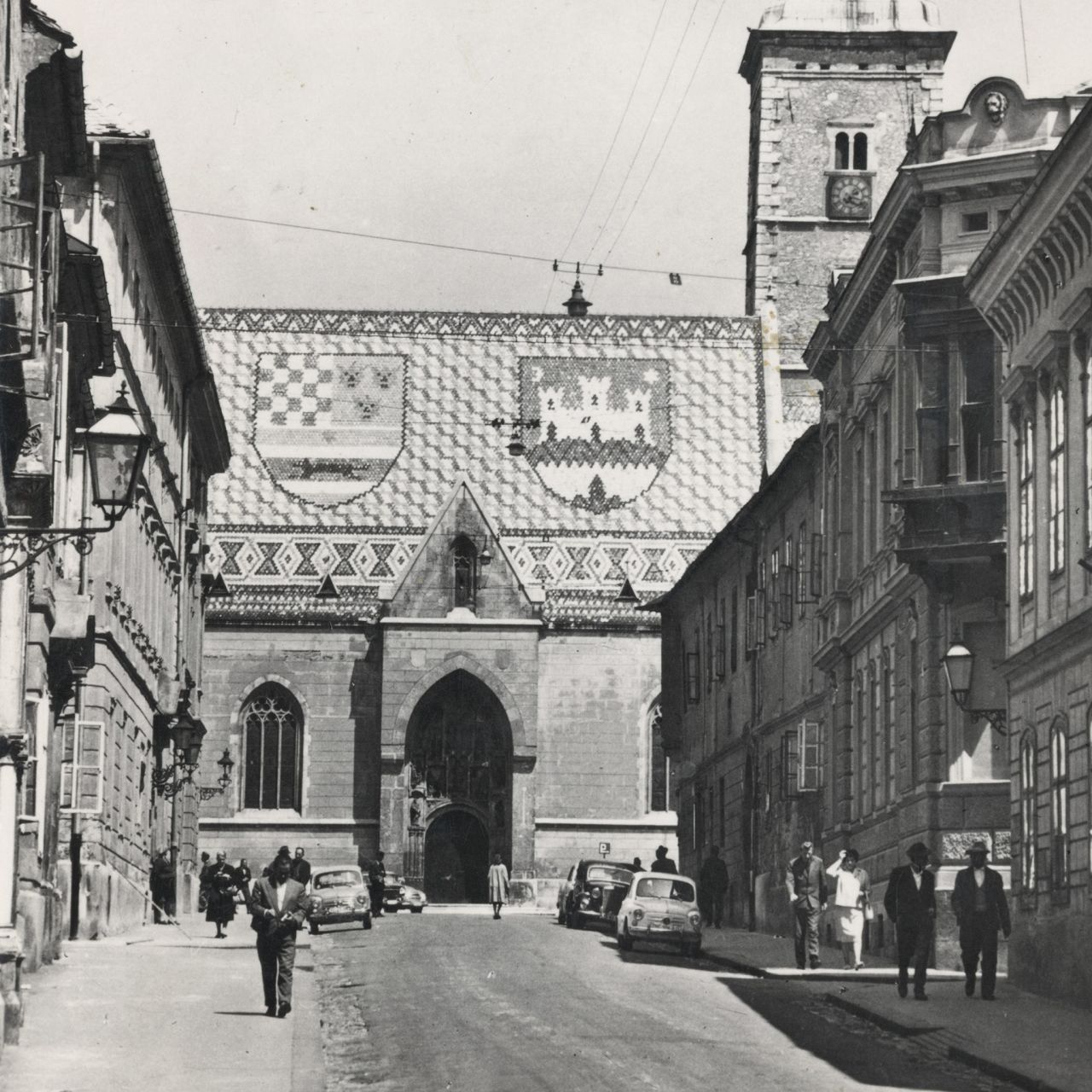 Crkva sv. Marka, Markov trg, Ćirilometodska ulica, oko 1965. godine